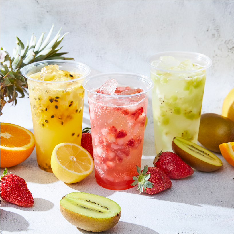 果実＆ナタデココ入り
フレッシュジュース